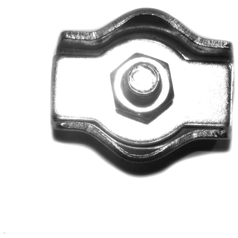 Зажим троса (каната) одинарный 6 мм, Simplex, стальной